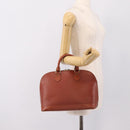 LOUIS VUITTON Epi Alma Hand Bag Brown M52143 LV Auth 196190-21