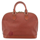 LOUIS VUITTON Epi Alma Hand Bag Brown M52143 LV Auth 196190-2