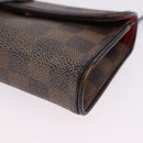 LOUIS VUITTON Damier Ebene Pochette Florentine Waist Bag N51856 LV Auth 196194-16