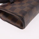 LOUIS VUITTON Damier Ebene Pochette Florentine Waist Bag N51856 LV Auth 196194-17