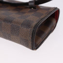 LOUIS VUITTON Damier Ebene Pochette Florentine Waist Bag N51856 LV Auth 196194-18