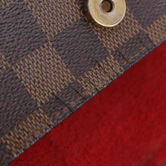LOUIS VUITTON Damier Ebene Pochette Florentine Waist Bag N51856 LV Auth 196194