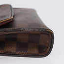 LOUIS VUITTON Damier Ebene Pochette Florentine Waist Bag N51856 LV Auth 196194-5