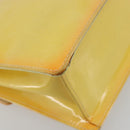 LOUIS VUITTON Monogram Vernis Spring Street Lime Yellow M91068 LV Auth 196196-18