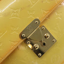 LOUIS VUITTON Monogram Vernis Spring Street Lime Yellow M91068 LV Auth 196196-19