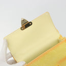 LOUIS VUITTON Monogram Vernis Spring Street Lime Yellow M91068 LV Auth 196196-20