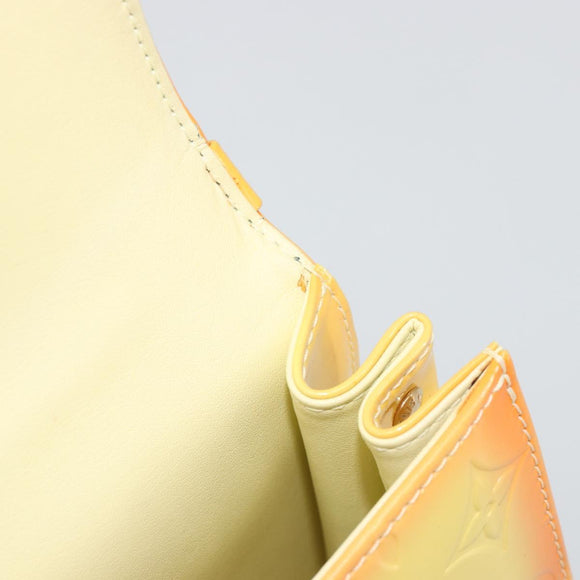LOUIS VUITTON Monogram Vernis Spring Street Lime Yellow M91068 LV Auth 196196