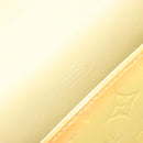 LOUIS VUITTON Monogram Vernis Spring Street Lime Yellow M91068 LV Auth 196196-21