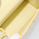 LOUIS VUITTON Monogram Vernis Spring Street Lime Yellow M91068 LV Auth 196196-10