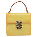 LOUIS VUITTON Monogram Vernis Spring Street Lime Yellow M91068 LV Auth 196196-13