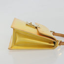 LOUIS VUITTON Monogram Vernis Spring Street Lime Yellow M91068 LV Auth 196196-3