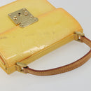 LOUIS VUITTON Monogram Vernis Spring Street Lime Yellow M91068 LV Auth 196196-6