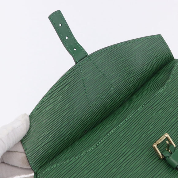 LOUIS VUITTON Epi Jeune Fille MM Shoulder Bag Green M52154 LV Auth 196197V