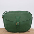 LOUIS VUITTON Epi Jeune Fille MM Shoulder Bag Green M52154 LV Auth 196197V-12