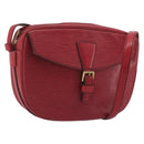 LOUIS VUITTON Epi Jeune Fille MM Shoulder Bag Red M52157 LV Auth 196198-1
