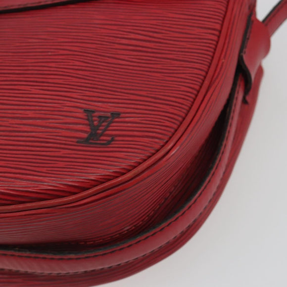 LOUIS VUITTON Epi Jeune Fille MM Shoulder Bag Red M52157 LV Auth 196198