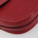 LOUIS VUITTON Epi Jeune Fille MM Shoulder Bag Red M52157 LV Auth 196198-14