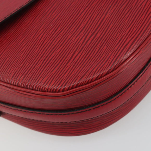LOUIS VUITTON Epi Jeune Fille MM Shoulder Bag Red M52157 LV Auth 196198