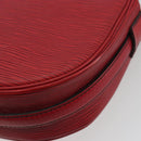 LOUIS VUITTON Epi Jeune Fille MM Shoulder Bag Red M52157 LV Auth 196198-15