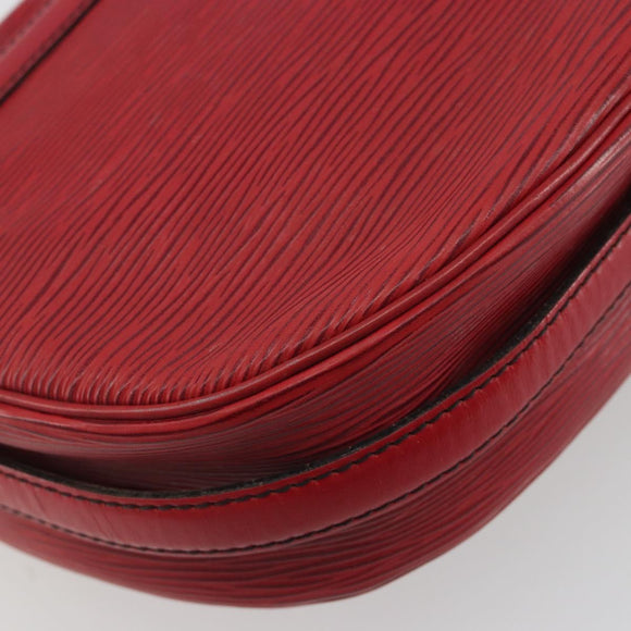 LOUIS VUITTON Epi Jeune Fille MM Shoulder Bag Red M52157 LV Auth 196198