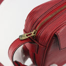 LOUIS VUITTON Epi Jeune Fille MM Shoulder Bag Red M52157 LV Auth 196198-10
