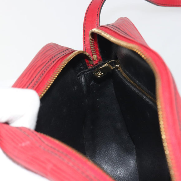LOUIS VUITTON Epi Jeune Fille MM Shoulder Bag Red M52157 LV Auth 196198