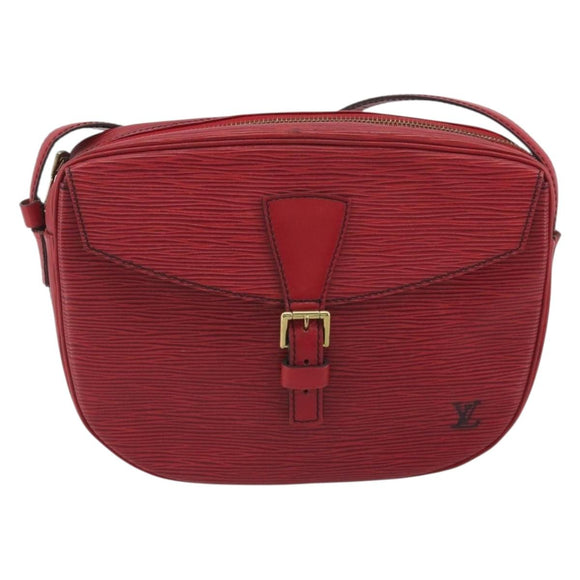 LOUIS VUITTON Epi Jeune Fille MM Shoulder Bag Red M52157 LV Auth 196198
