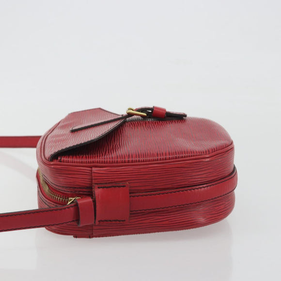 LOUIS VUITTON Epi Jeune Fille MM Shoulder Bag Red M52157 LV Auth 196198