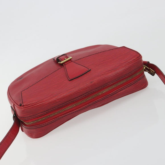 LOUIS VUITTON Epi Jeune Fille MM Shoulder Bag Red M52157 LV Auth 196198
