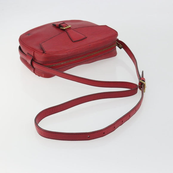 LOUIS VUITTON Epi Jeune Fille MM Shoulder Bag Red M52157 LV Auth 196198