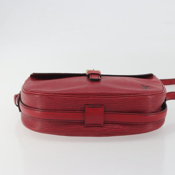 LOUIS VUITTON Epi Jeune Fille MM Shoulder Bag Red M52157 LV Auth 196198