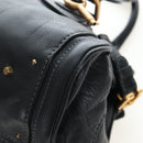 Chloe Paddington Hand Bag Leather Black Gold Tone Auth 196199V-17