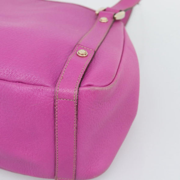 GUCCI Abby Sookie Tote Bag Leather Pink Gold Tone 130736 Auth 196200