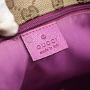 GUCCI Abby Sookie Tote Bag Leather Pink Gold Tone 130736 Auth 196200-10