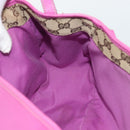 GUCCI Abby Sookie Tote Bag Leather Pink Gold Tone 130736 Auth 196200-17