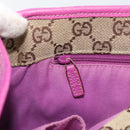 GUCCI Abby Sookie Tote Bag Leather Pink Gold Tone 130736 Auth 196200-19