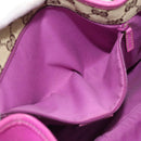 GUCCI Abby Sookie Tote Bag Leather Pink Gold Tone 130736 Auth 196200-20