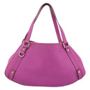 GUCCI Abby Sookie Tote Bag Leather Pink Gold Tone 130736 Auth 196200-13