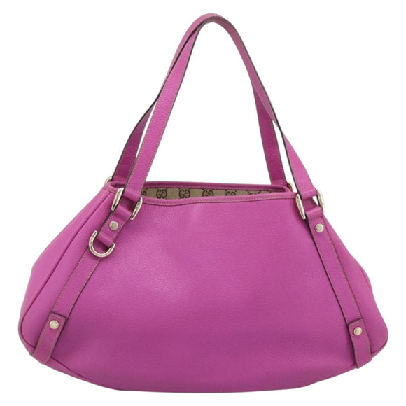 GUCCI Abby Sookie Tote Bag Leather Pink Gold Tone 130736 Auth 196200