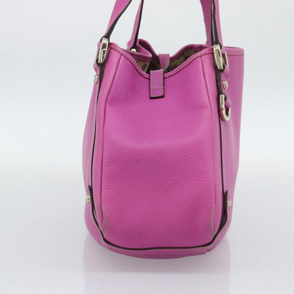 GUCCI Abby Sookie Tote Bag Leather Pink Gold Tone 130736 Auth 196200