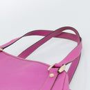 GUCCI Abby Sookie Tote Bag Leather Pink Gold Tone 130736 Auth 196200-8