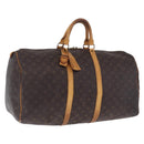 LOUIS VUITTON Monogram Keepall 55 Boston Bag M41424 LV Auth 196206-1