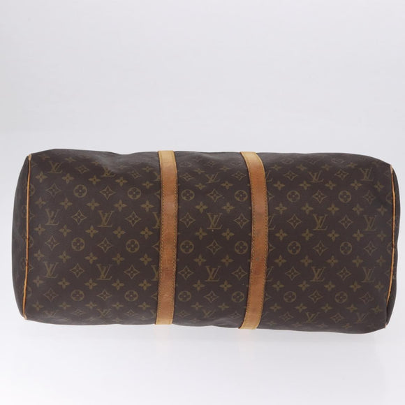 LOUIS VUITTON Monogram Keepall 55 Boston Bag M41424 LV Auth 196206