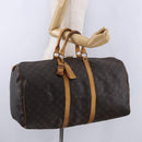 LOUIS VUITTON Monogram Keepall 55 Boston Bag M41424 LV Auth 196206-24