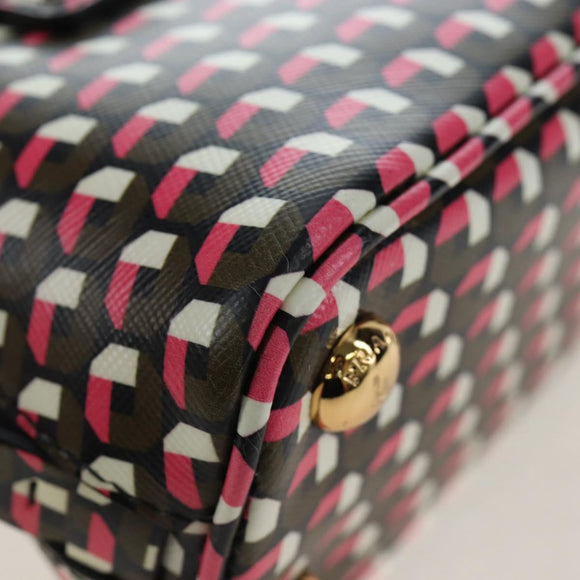PRADA Saffiano Hand Bag 2way Multicolor Auth 196210V