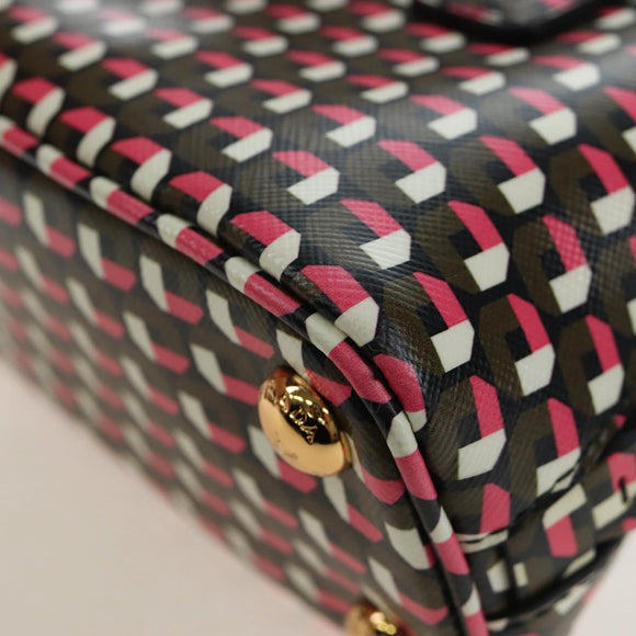 PRADA Saffiano Hand Bag 2way Multicolor Auth 196210V