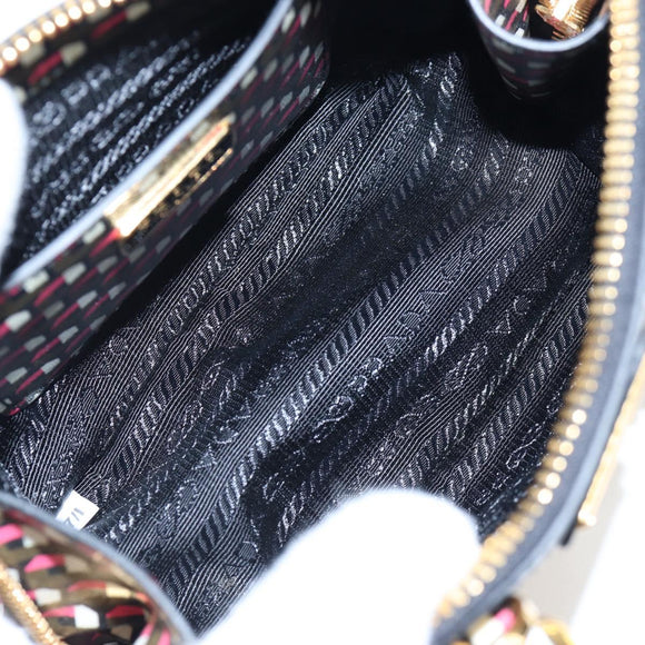 PRADA Saffiano Hand Bag 2way Multicolor Auth 196210V