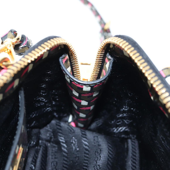 PRADA Saffiano Hand Bag 2way Multicolor Auth 196210V