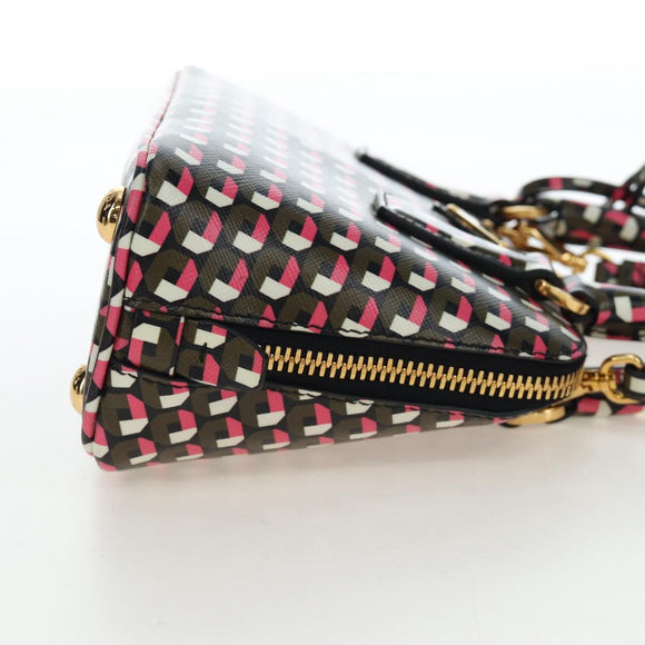 PRADA Saffiano Hand Bag 2way Multicolor Auth 196210V