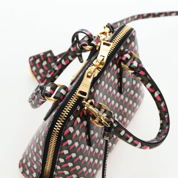 PRADA Saffiano Hand Bag 2way Multicolor Auth 196210V